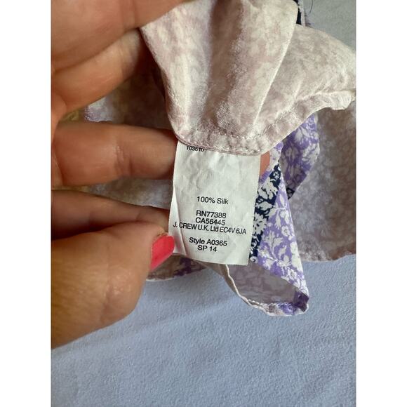 J. Crew 100% Silk Tank Blouse Size 8 - Picture 4 of 5